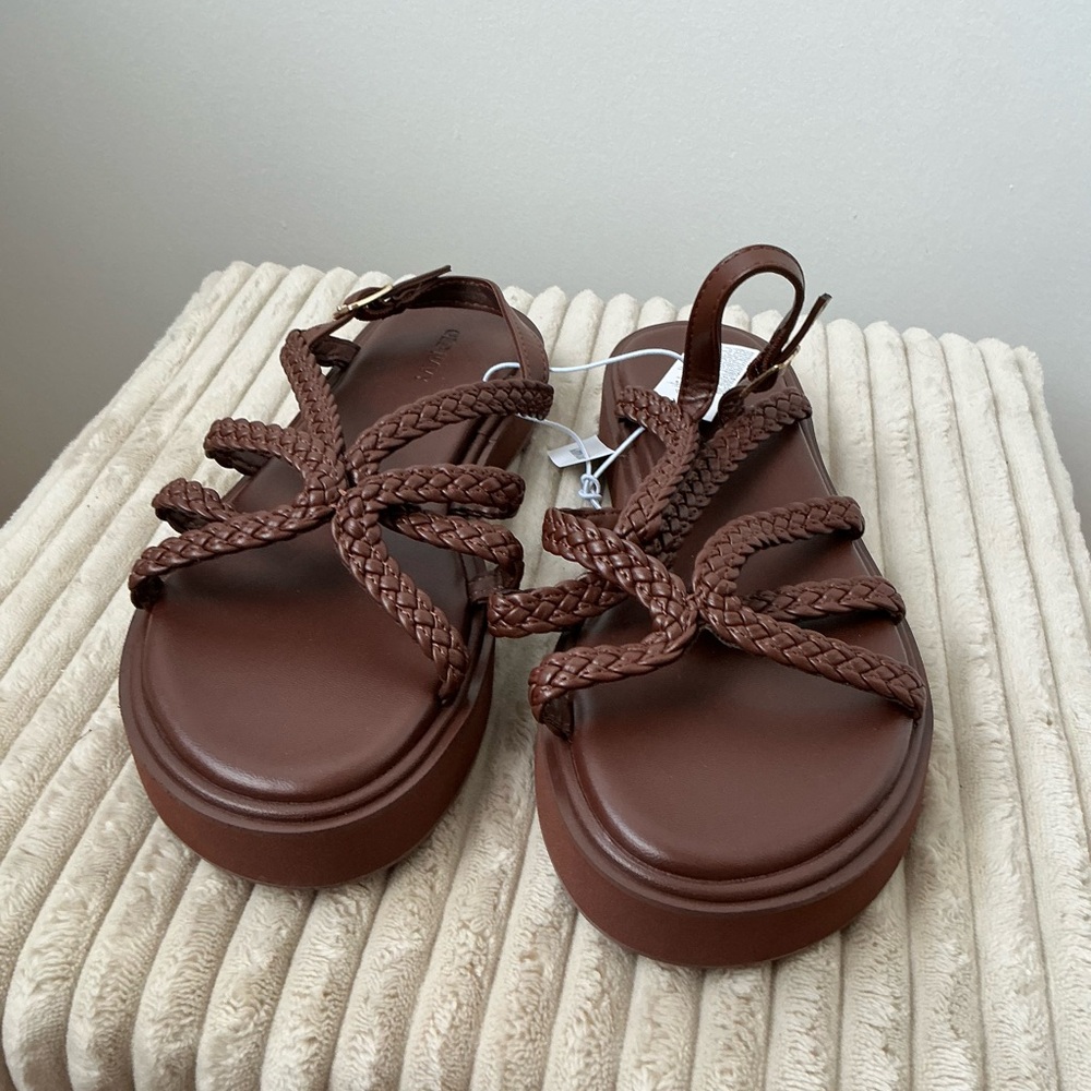 Old Navy Brown Braided Sandals